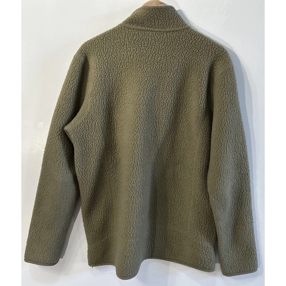 Patagonia Mens Retro Pile 1/2 Zip Pullover Sherpa Fleece Sz Large 22811 Green - Picture 6 of 8